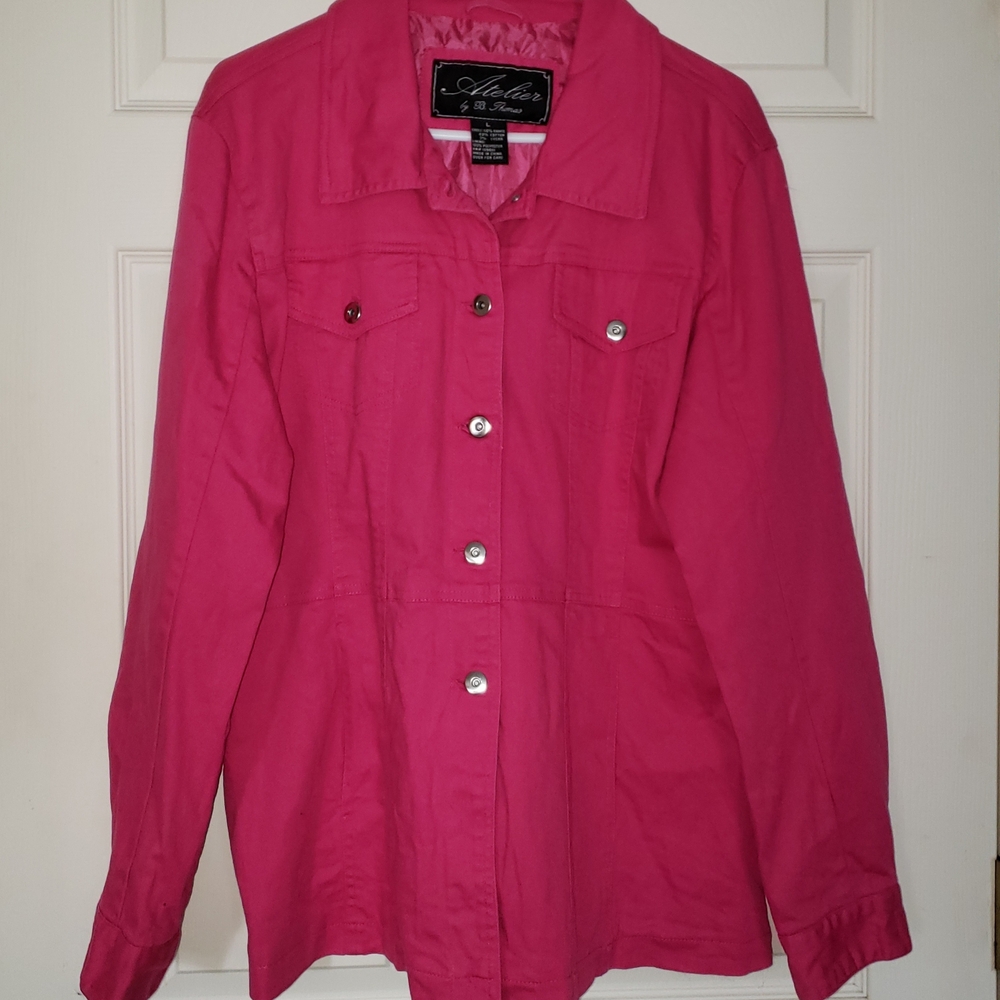 Adele's Pink Jean Jacket for Women